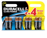 duracell ultra power aa battery (4 + 4 free) 1-5v