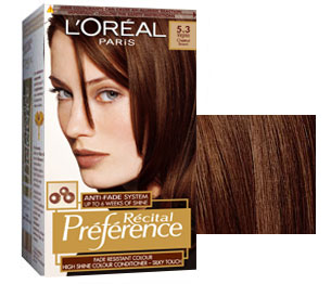 LOreal preference haarkleuring 5.3 licht goudbruin