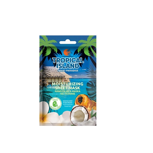 Marion Tropical Island Tahiti Paradise textile moisturizing face mask