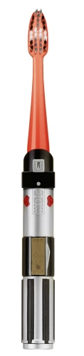 Lot wenselijk band GUM Star Wars Lightsaber tandenborstel met ingebouwd 1 minuut licht timer R