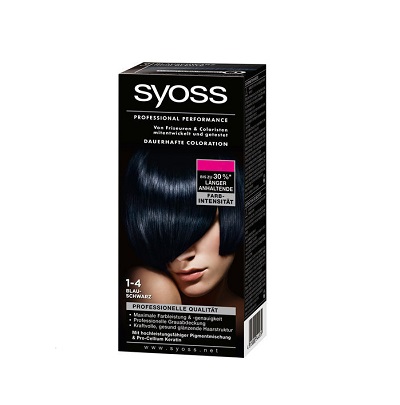 Syoss Professional Performance Haarverf 1-4 Blauw Zwart |
