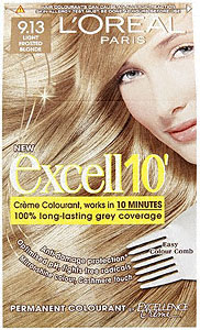 Publiciteit Goed opgeleid Maria L'Oreal Excellence Excell 10 Minute Haarverf 9.13 licht forsted blond